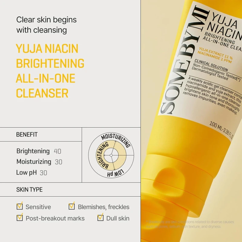 Image of Some By Mi Yuja Niacin Brightening All-in- One Cleanser 100ml
