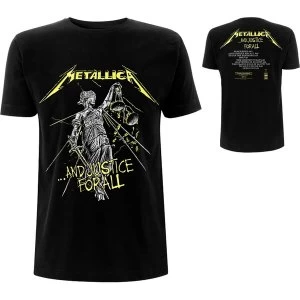 Image of Metallica - And Justice For All Tracks Mens Medium T-Shirt - Black