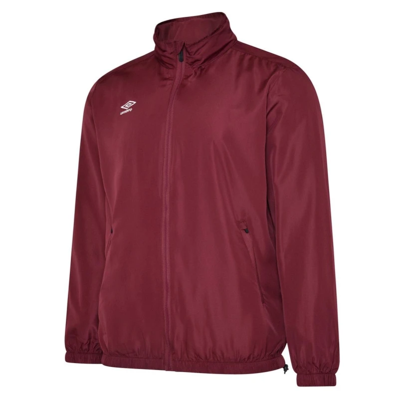 Image of Umbro Umbro Men Club Essential Light Waterproof Jacket in Burgundy Size: Small Burgundy S Male 5063107679123