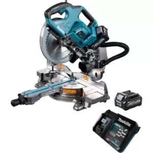 Image of Makita LS002G 40v Max XGT Cordless Brushless Mitre Saw 216mm 2 x 2.5ah Li-ion Charger No Case