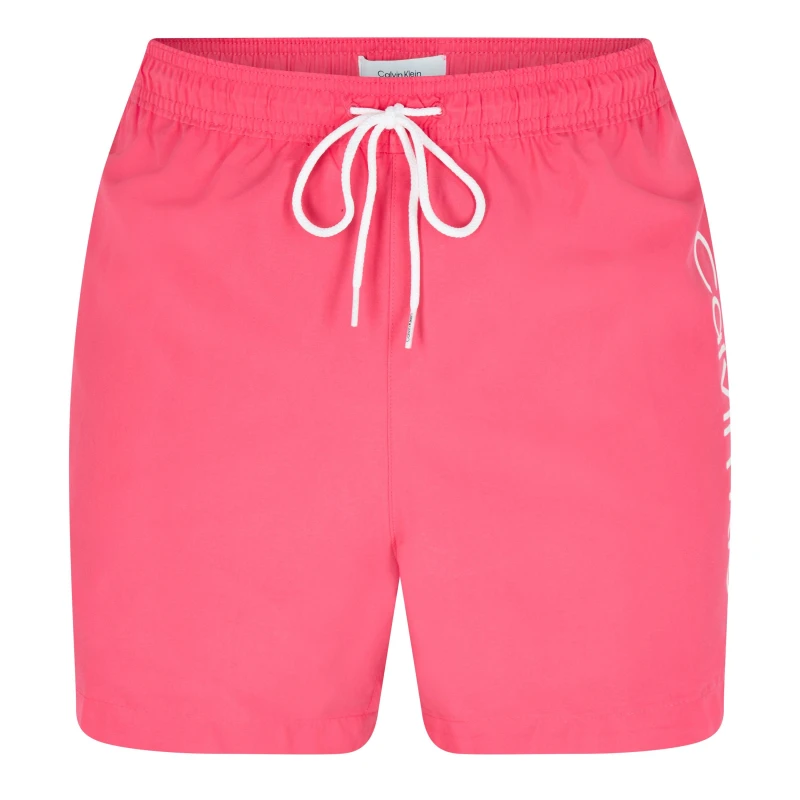 Image of Calvin Klein Large Logo Swim Shorts Pink Flash male XL