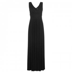 Image of Biba Deep V Maxi Dress - Black