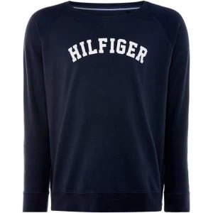 Image of Tommy Bodywear Iconic track loungewear sweat top - Navy