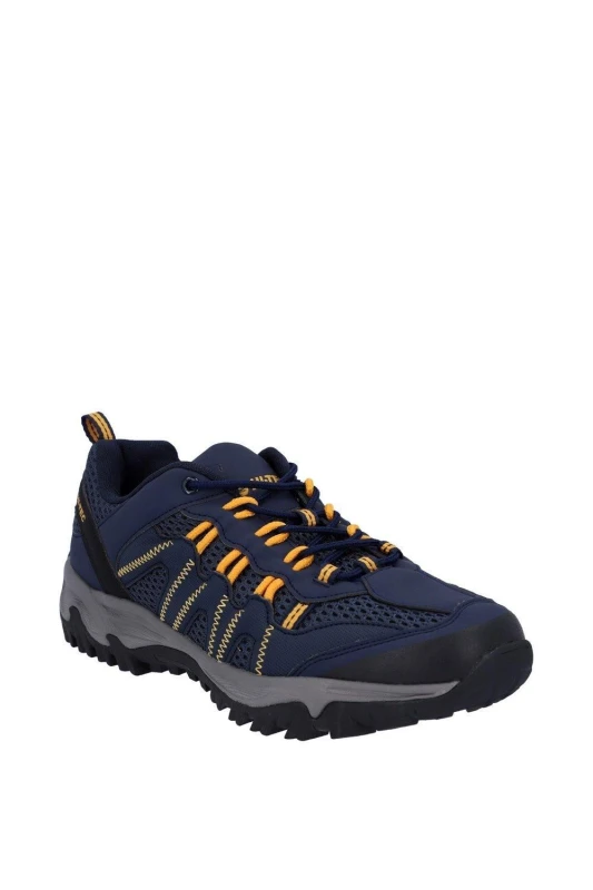 Image of Hi-Tec 'Jaguar' Mens Hiking Shoes Navy male