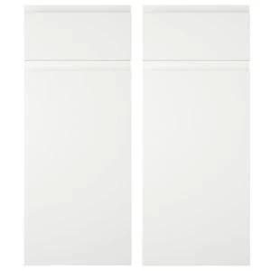 Image of Cooke Lewis Appleby High Gloss White Corner base drawerline door W925mm Set of 2