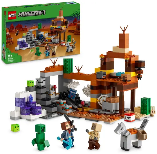 Image of LEGO LEGO Minecraft The Badlands Mineshaft Video-Game Toy 21263