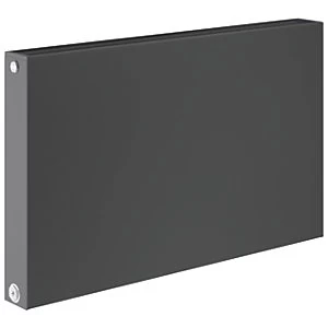 Image of Henrad Plan Double Convector Designer Radiator - Grey 600 x 600 mm