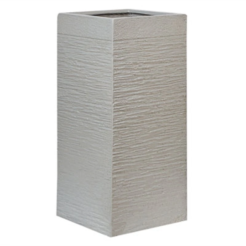 Image of Beliani Plant Pot Dion 33cm Light Grey