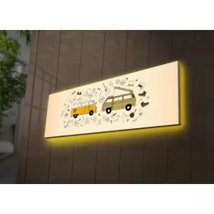 Image of 3090DACT-74 Multicolor Decorative LED Lighted Canvas Painting