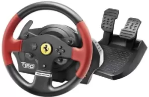 Image of Thrustmaster T150 Ferrari Edition Gaming Steering Wheel Add-On & Pedals for PC, PS3 & PS4