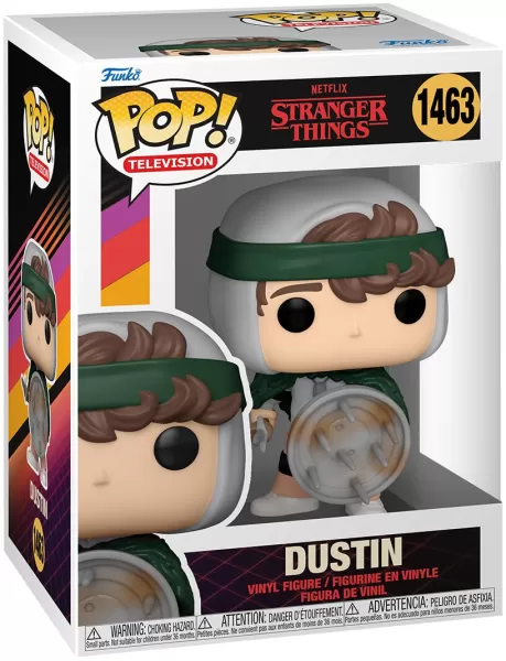 Image of Stranger Things Season 4 - Dustin vinyl figurine no. 1463 Funko Pop! multicolour