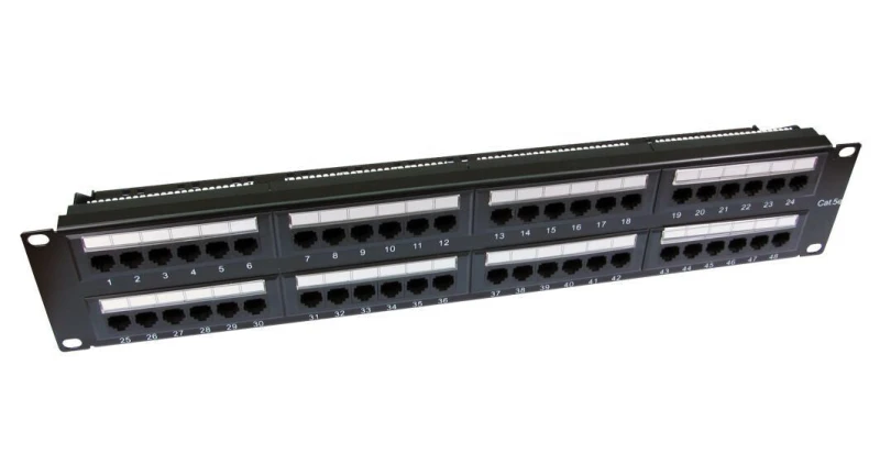 Image of Cables Direct Cables Direct 48 port Cat5e patch panel 2U UT-899248