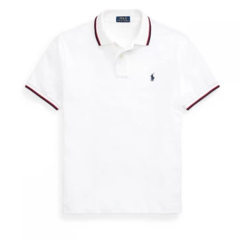 Image of Polo Ralph Lauren Polo Ralph Lauren Tip Mesh Polo - White