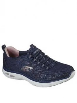 Image of Skechers Empire D'Lux Charming Grace Trainers - Navy/Multi