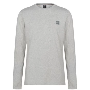 Image of Hugo Boss Tacks Chest Logo Long Sleeve T-Shirt Natural Size L Men