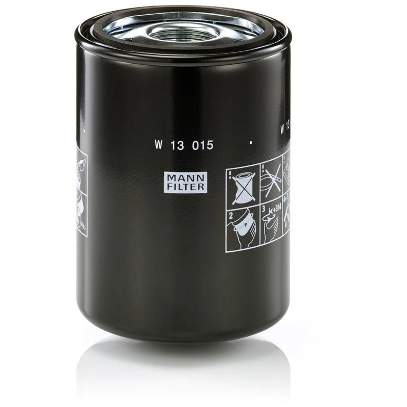 Image of Mann-Filter x1 Mann-Filter Operating Hydraulic Spin-on Oil Filter W13015 Made in IT Mann-W13015
