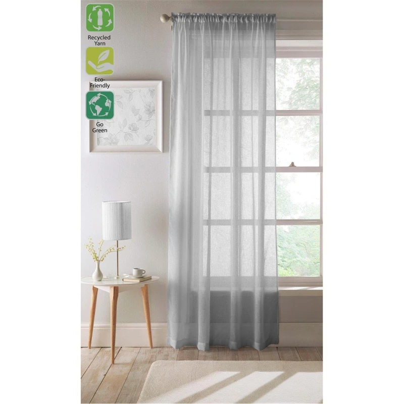 Image of Eden Recycled Voile Slot Top Blush 145X229 TD69311