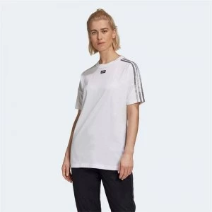 Image of adidas Womens Relaxed Graphic T-Shirt - White