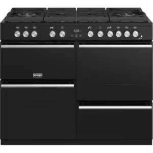 Image of Stoves Precision DX S1100GTG 110cm Dual Fuel Range Cooker - Black - A/A/A Rated