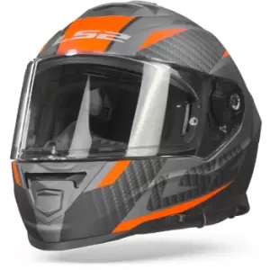 Image of LS2 FF800 Storm Racer Matt Titanium Fluo Orange L