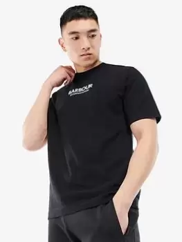 Image of Barbour International Formula Chest Logo T-Shirt - Black, Size 3XL, Men