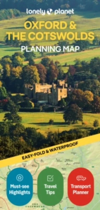 Image of Lonely Planet Oxford & the Cotswolds Planning Map Sheet map, folded