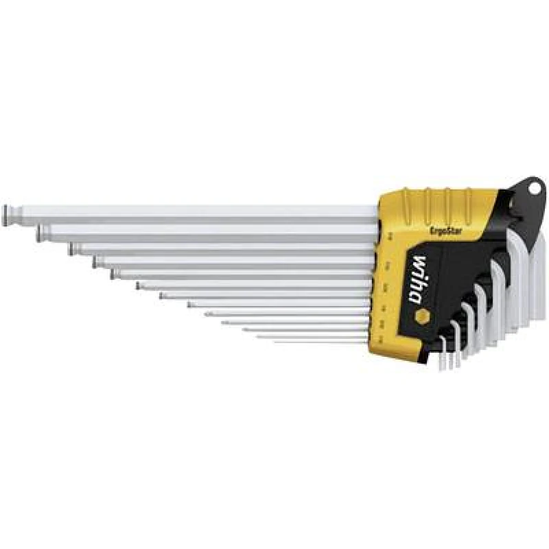 Image of Wiha Wiha 369RZ Ergostar 13tlg Allen Allen key set 0.05 inch, 1/16 inch, 5/64 inch, 3/32 inch, 7/64 inch, 1/8 inch, 9/64 inch, 5/32 inch, 3/16 inch, 7
