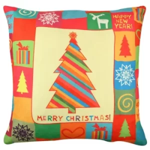 Image of A11926 Multicolor Cushion Merry Christmas 8