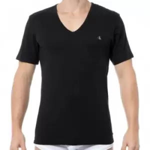 Image of Calvin Klein 2-Pack Ck One Cotton V-Neck T-Shirts - Black S