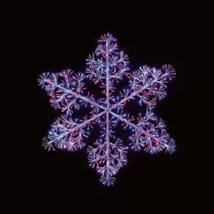 Image of Premier Decorations Limited White Snowflake Starburst LED Silhouette