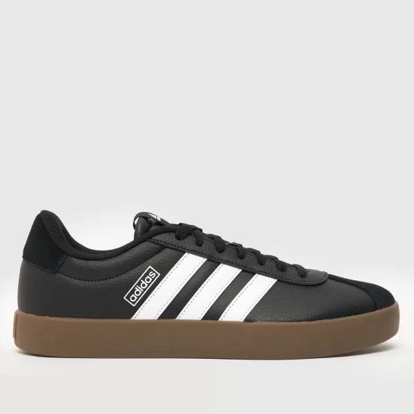 Image of adidas vl court3.0 trainers in black