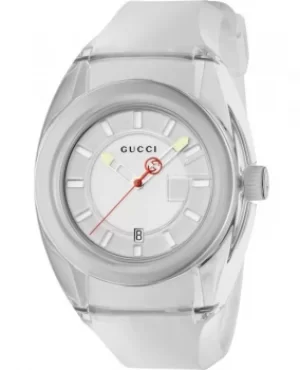 Image of Gucci Sync XXL White Dial White Rubber Strap Mens Watch YA137110 YA137110