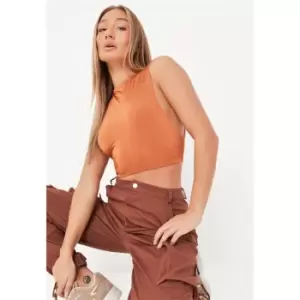 Image of Missguided Free Tank Top - Brown