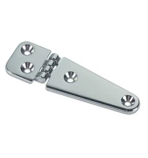 Image of Square Plate Double Tail Hinges in Brass or Chromium plated