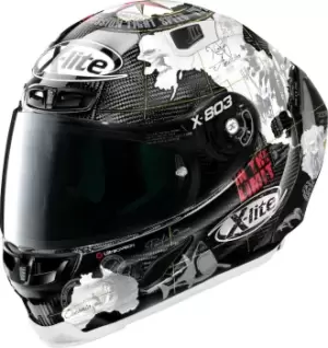 Image of X-Lite X-803 RS Ultra Carbon Replica C.Checa Helmet, grey-white Size M grey-white, Size M