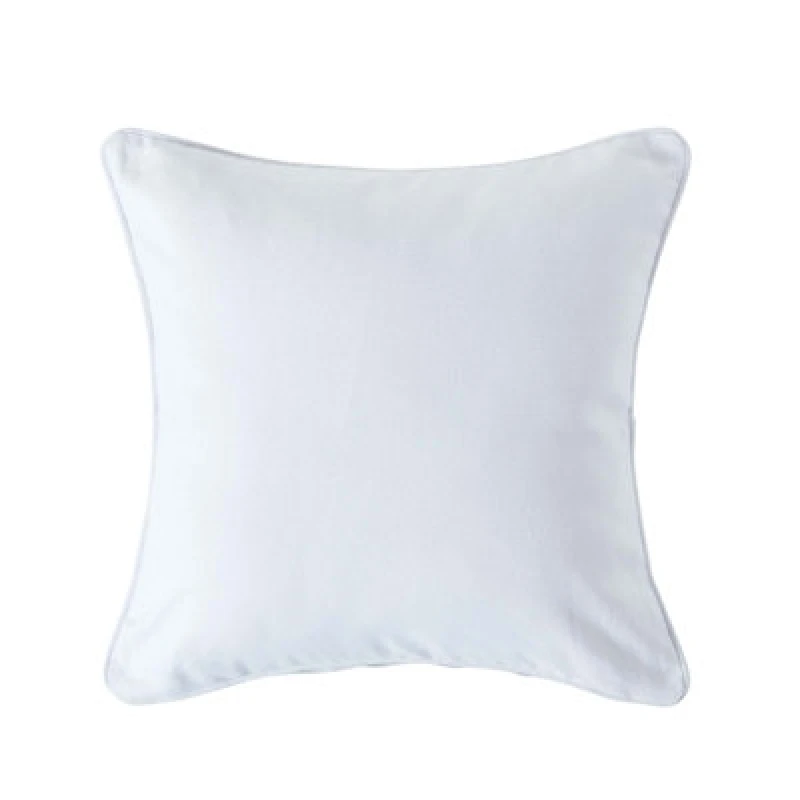 Image of Homescapes Cotton Plain Off White Cushion Cover, 45 X 45 Cm