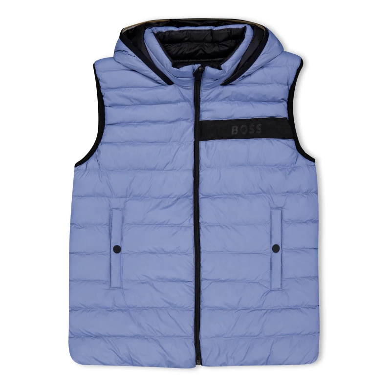 Image of Boss Reversible Gilet - Grey Grey 3 - 4 Years
