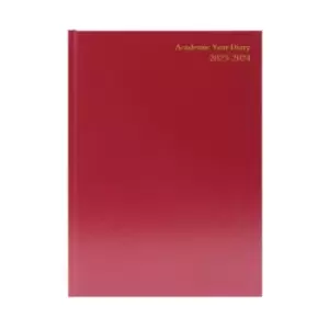 Image of Academic Diary Week To View A4 Burgundy 2023-2024 KF3A4ABG23