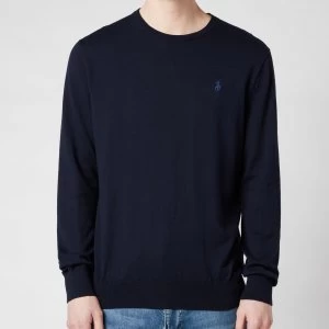 Image of Polo Ralph Lauren Mens Slim Fit Cotton Sweatshirt - Hunter Navy - M