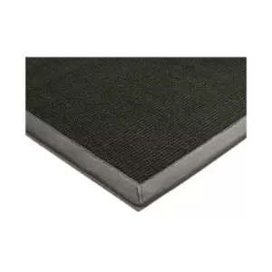 Image of Sisal Black / grey 240cm x 340cm Rectangle - Grey and Black