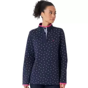 Image of Crew Clothing Womens Half Button Printed Sweatshirt 12- Bust 35.5-37'