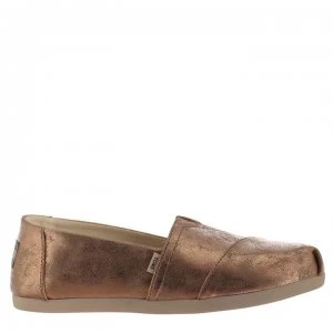 Image of Toms Metallic Alpa Canvas Shoes - Gold