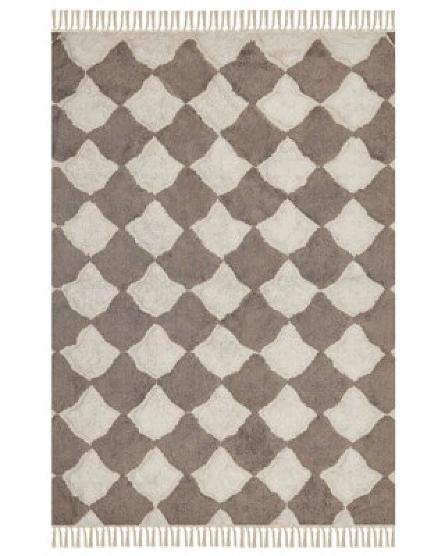 Image of Beliani Rug Sinop Beige 160 X 230 Cm Cotton