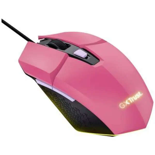 Image of Trust Trust GXT109P FELOX Gaming mouse Corded Optical Pink 6 Buttons 6400 dpi Backlit 25068