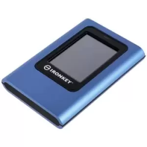 Image of Kingsong IronKey Vault Privacy 80 480 GB 3.5 external hard drive USB-C Blue IKVP80ES/480G