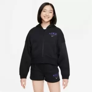 Image of Nike G NSW Fleece Hoodie Girls - Black