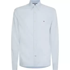 Image of Tommy Hilfiger Core 1985 Long Sleeve Oxford Shirt - Blue
