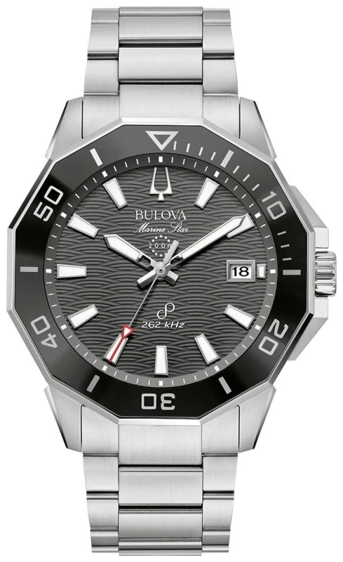 Image of Bulova 96B434 Mens Marine Star Precisionist (43mm) Black Watch