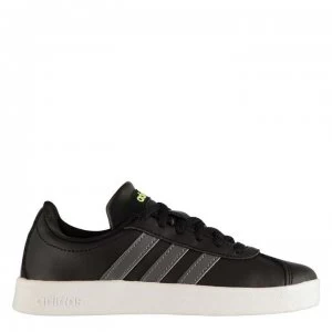 Image of adidas VL Court Childrens Trainers - Black/Grey/Wht