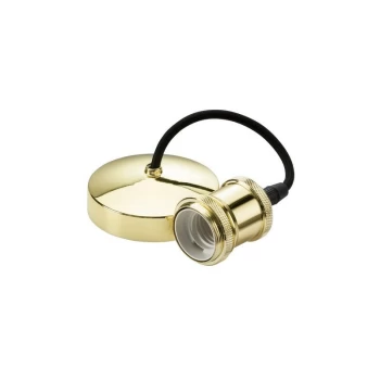 Image of Knightsbridge - 6' E27 Vintage Pendant Set - Polished Brass